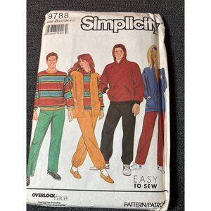 Simplicity 9788 Sewing Pattern Size XXSM-XL Uncut Jacket Pants & Cardigan 1990s